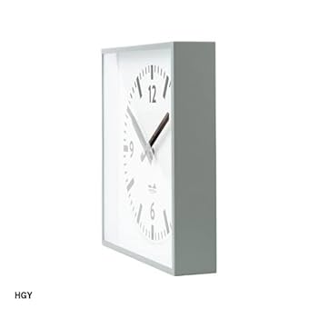 Amazon.co.jp: ハモサ HERMOSA 時計 壁掛け時計 HK-002 スクエア